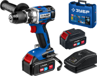 Зубр DB-201-42 Дрель-шуруповерт, 2 АКБ (4Ач), 20В . в кейсе, Профессионал