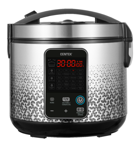 Мультиварка Centek CT-1499 | Мощность: 900 Вт | Объем: 5 л | Управление - сенсор | Программ - 25 | Поддержание температуры | Отложенный старт | Global