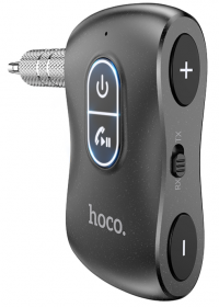 Автомобильный Bluetooth-приемник HOCO E73 Pro Journey, 200 мАч, Jack 3.5мм/Bluetooth, черный