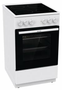 Электрическая плита Gorenje GEC5A41WG / поверхность - стеклокерамика, конфорок - 4 шт, духовка - 62 л, гриль, 85 см x 50 см x 59.4 см Global