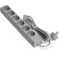 Удлинитель ExeGate ECE-6-5G (6 евророзетки с заземлением, 5м, серый) <EX285835RUS>