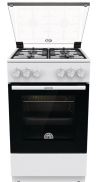 Газовая плита Gorenje GG5A10WH , эмалированная сталь , газовая , oбъем духовки-70 л / Global