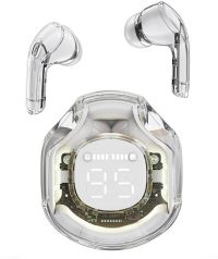 Acefast беспроводные наушники T8 crystal color bluetooth earbuds, цвет: white moon