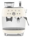 Smeg Кофемашина-эспрессо со встроенной кофемолкой EGF03CREU | Тип напитка: капучино, латте, эспрессо |  Цвет кремовый