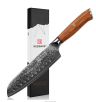 Xiaomi нож сантоку из дамасской стали Keemake 7 Inch Santoku Knife 67 слоев основа VG10 (10CR15MOV) + 316 сталь HRC60+-2 (P-6) бежевый