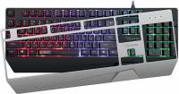 Игровая клавиатура Qumo Twins K68, с двумя накладками разного цвета, проводная, 104 клавиши, кнопка FN, встроенная радужная подсветка