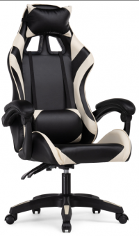 Woodville Компьютерное кресло "Rodas" черный / кремовый | Ширина - 67; Глубина - 60; Высота - 122 см
