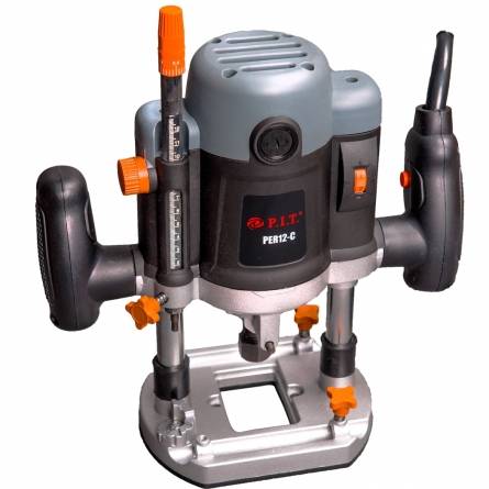 P.I.T. Фрезер электрический PER12-C МАСТЕР  (2100Вт, рег-ка 6000-22000об.мин, цанга 8, 12мм, пл пуск)2шт
