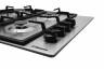 Встраиваемая газовая панель Hansa BHGI620530 / конфорок - 4 шт, решетки - чугун, панель - нержавеющая сталь, электроподжиг, газ-контроль Global