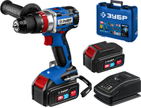 Зубр DBS-201-42 Ударная дрель-шуруповерт, 20В 2 АКБ (4Ач), в кейсе, Профессионал