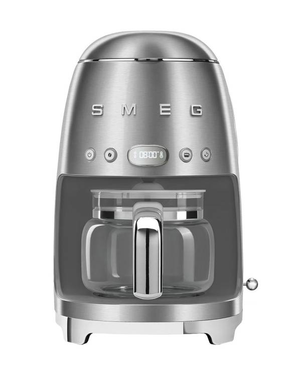 Капельная кофеварка Smeg DCF02SSEU | Нержавеющая сталь, матовая | Мощность: Вт 1050 | Материал корпуса: пластик, металл