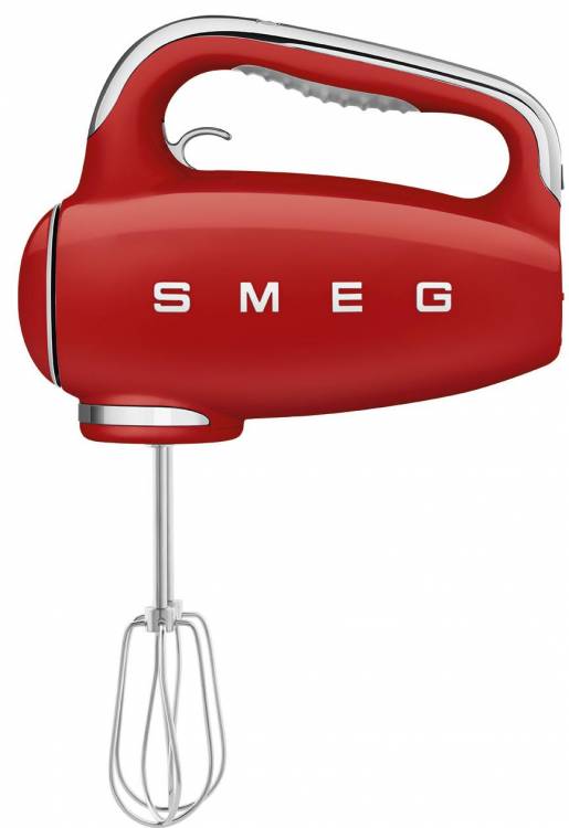 Миксер Smeg HMF01RDEU Стиль 50-х г.г. / 250 Вт, ручной, скоростей - 9, корпус - пластик, насадок - 6 шт, турборежим