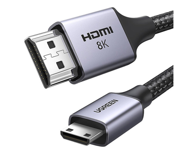 Ugreen Кабель HD163 (15515) Mini HDMI to HDMI 8K Cable. Длина: 2м. Цвет: черный	
