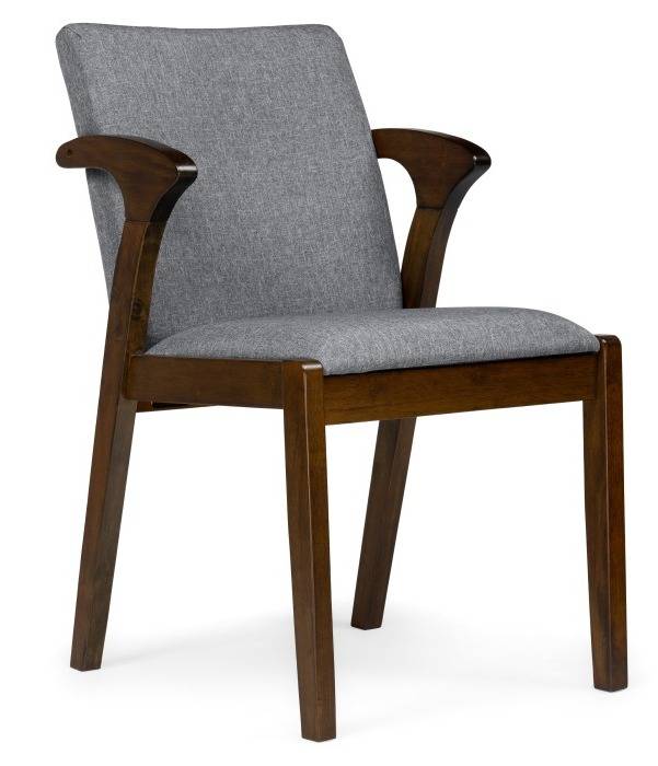 Woodville деревянный  стул "Artis" , cappuccino  / grey , 49см*58см*84см , страна производства - Малайзия , материал каркаса - массив гевеи / 15414