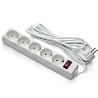 Удлинитель Exegate EC-5-5W (5 розеток, 5м, евровилка, белый) <EX279359RUS>