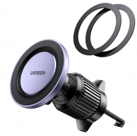 Ugreen Держатель для телефона магнитный автомобильный  LP428 (15846) Magsafe&Magnetic Phone holder for Car with Tail Hook For Iphone and Android Phone. Цвет: черный