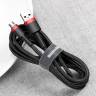 Кабель USB BASEUS Cafule, USB - MicroUSB, 1.5А, 2 м, красный+черный CAMKLF-C91