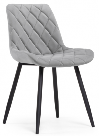 Woodville Стул на металлокаркасе "Баодин" светло-серый | Ширина - 50; Глубина - 55; Высота - 83 см