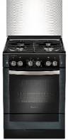 Gefest газовая плита 6300-02 0046 | Количество конфорок: 4 | Объем духовки: 52 л | Габариты (ВxШxГ): 85x60x60 см | Цвет: Черный | Global